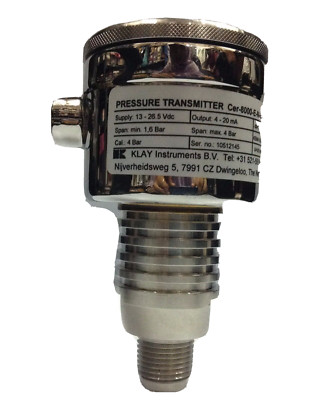 KLAY INSTRUMENTS Pressure Transmitter CER-8000 with ceramic measuring cell 4 BAR