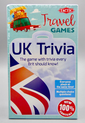 UK Trivia Travel Games by Tactic 2019 - (12yrs+) ~ NEU & VERSIEGELT
