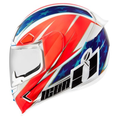 NEW Icon Airframe Pro MaxFlash Helmet - Red/White/Blue - 3XL - MOTORCYCLE
