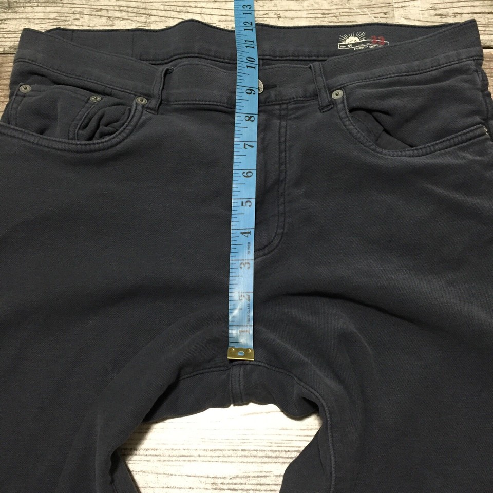 Faherty Pants Men’s 33 Gray Blue Stretch Casual (Hemmed 27 Inseam) eBay