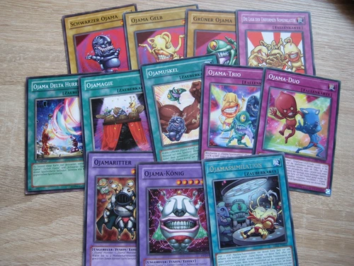 Ojama Cards Yu-Gi-Oh Ojama King Knight Emperor Duo Trio Yellow Green Red Ojamagic