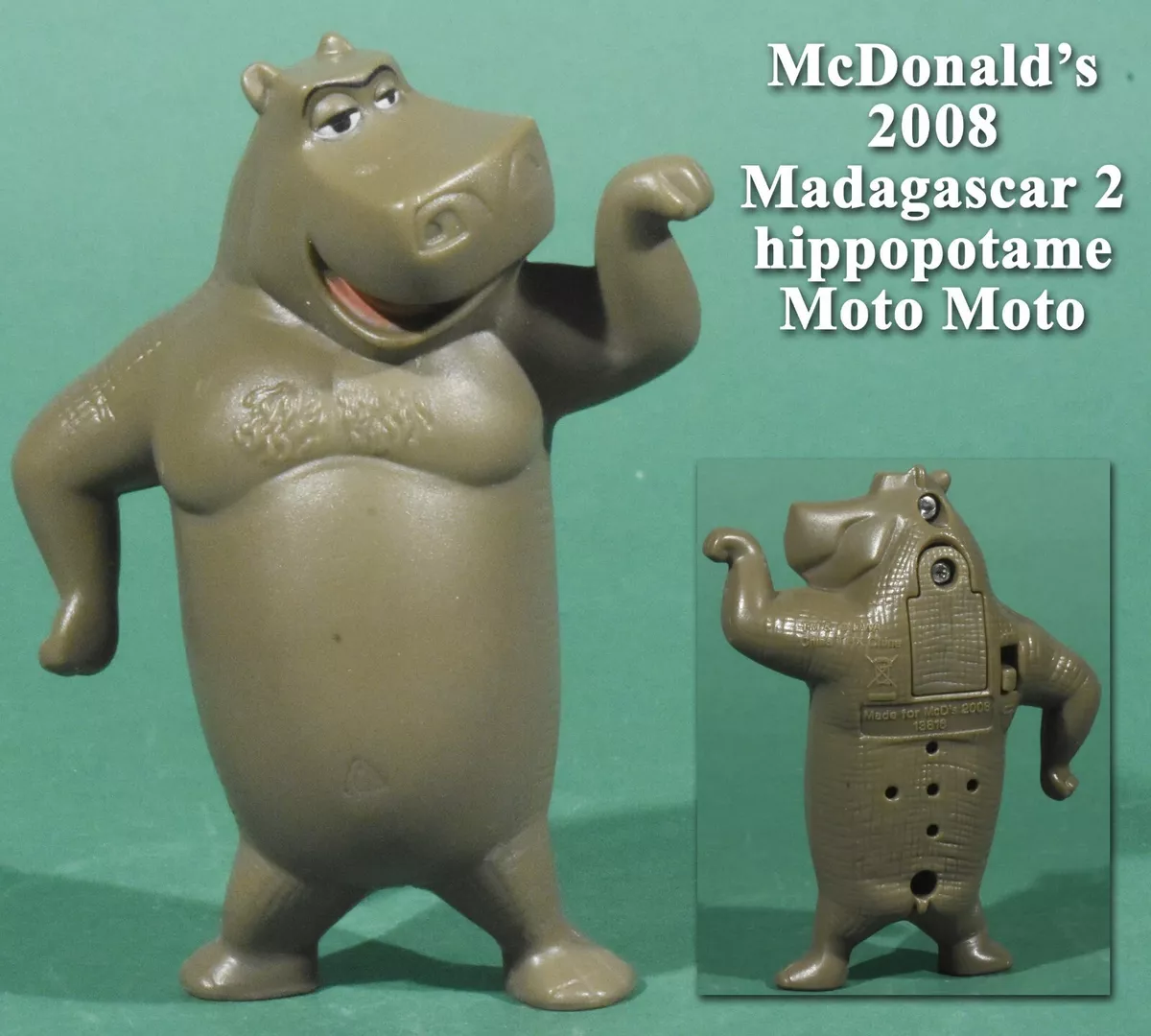 BANGKOK, THAILAND - June 18, 2014 : Moto Moto The Hippo Character Form  Madagascar Animation. There Are Toy Sold As Part Of McDonald's Happy Meal.  Stock Photo, Picture and Royalty Free Image. Image 29590236.