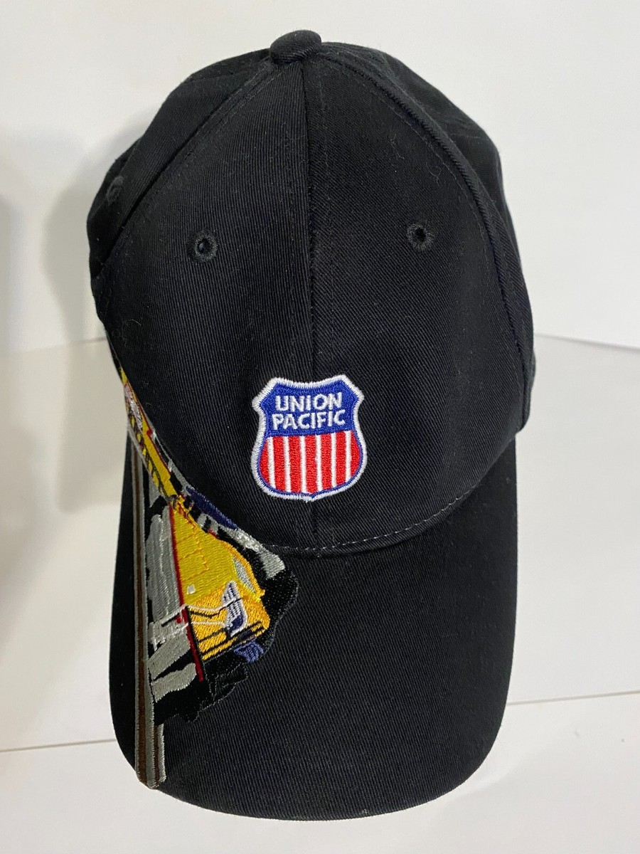 UNION PACIFIC TRAIN BASEBALL CAP, ADJUSTABLE BACK,USED IN GREAT