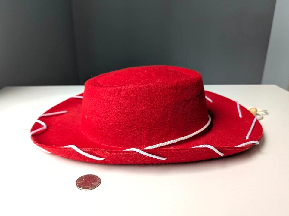 Disney Pixar TOY STORY JESSIE Red Felt Cowboy Hat for Children Costume - Image 2 of 4