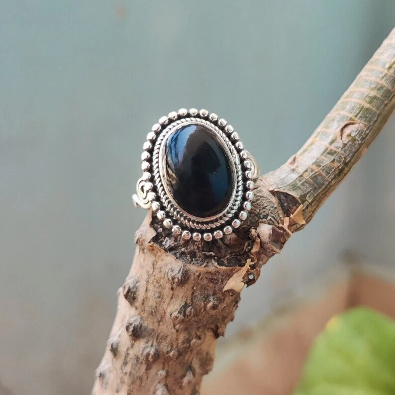 Cheap black hot sale onyx rings