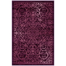 India Medallion Textured Purple Indoor Entryway Area Rug Home Decor 2'6"X3'10"