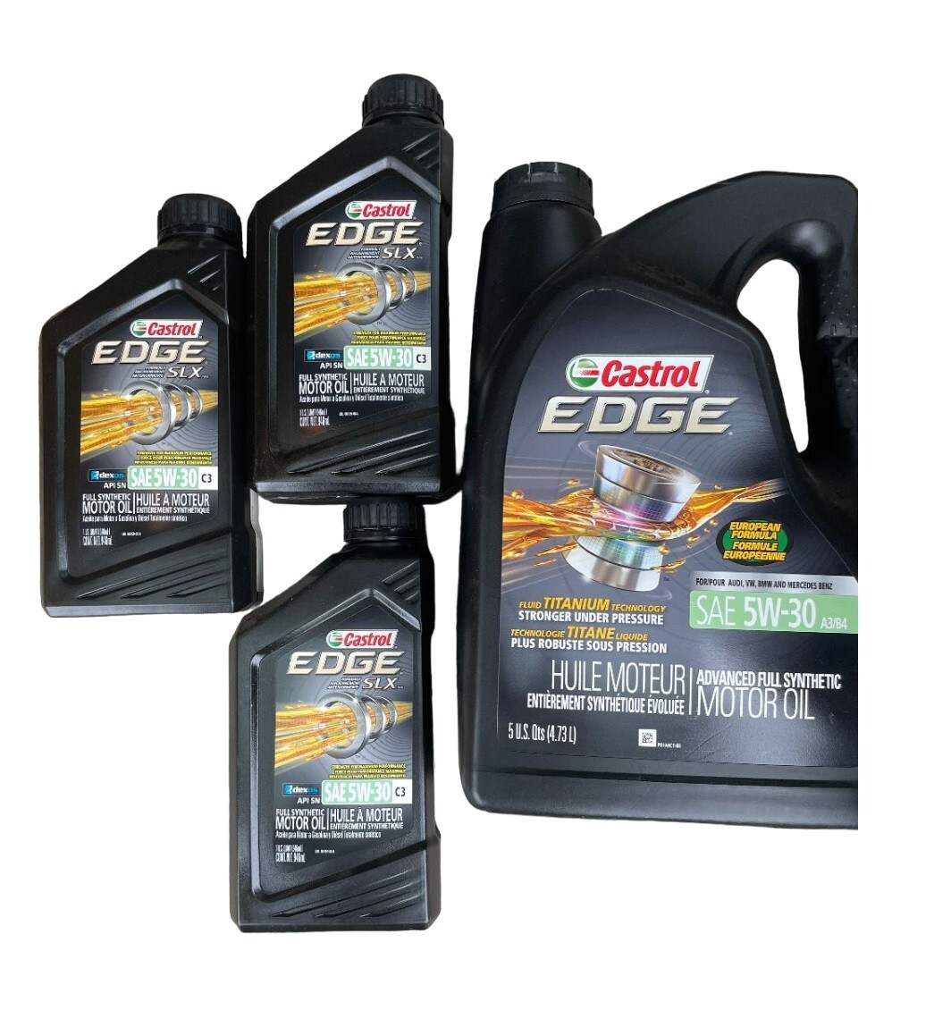 8 Quarts - CASTROL EDGE 5W-30 FULL SYNTHETIC European Formula