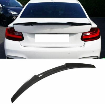 Real Carbon Fiber Rear Trunk Lip Spoiler Wing for BMW 2 Series F22 F87 M2 Coupe