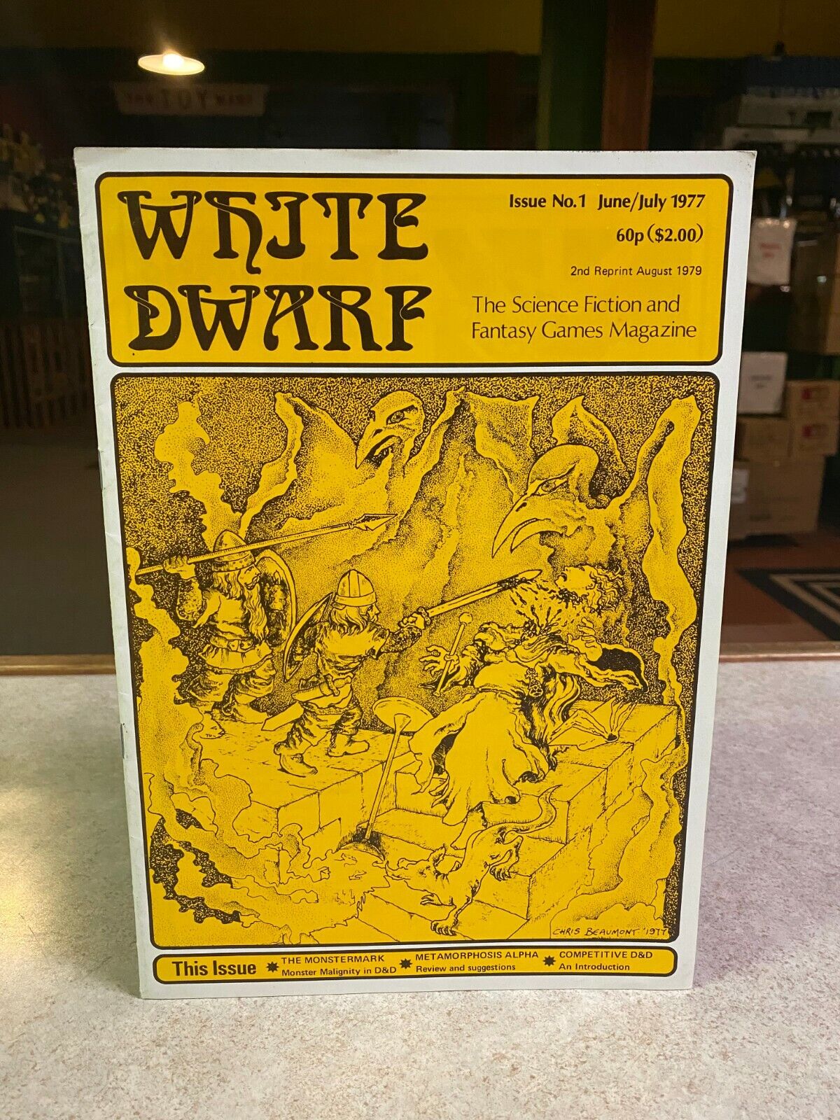 White Dwarf Magazine Premiere Issue #1 Volume 1 Number 1 June/July 1977 TSR D&D