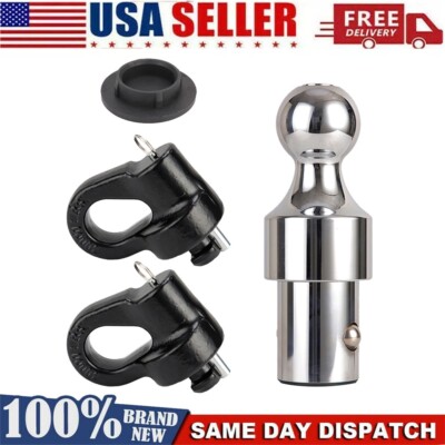 38000 lbs 2-5/16'' Gooseneck Ball & Safety Chain Kit Puck System 60639