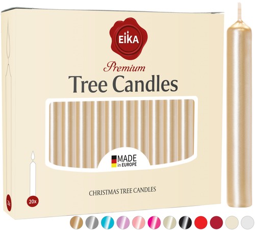 Velas de árbol de Navidad Eika Premium - Juego de 20 - Hechas en Europa - Sin aroma - Imagen 47 de 82