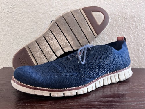 Scarpe Oxford Cole Haan Original Grand C24947 da uomo Stitchlite blu taglia 10M - Foto 5 di 12