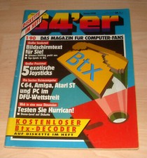 PC Zeitung Zeitschrift 64'er Magazin Commodore C64 - 1  / 90 64er 1990 BTX C128
