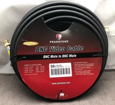Pearstone Gold Series BNC Male to BNC Male Video Cable 50ft AV0313 VBBC-350