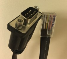 SERIAL DB9 9-PIN MALE TO RJ45 CAT5 ETHERNET CABLE ADAPTER NEW HIGH QUALITY