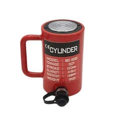 50-150mmStroke Hydraulic Cylinder Jack Ram Lifting Tool Lock Nut 10/20/30/50 Ton