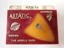 Vintage NOS Astatic N326-7d Genuine Diamond Phonograph Stylus Needle