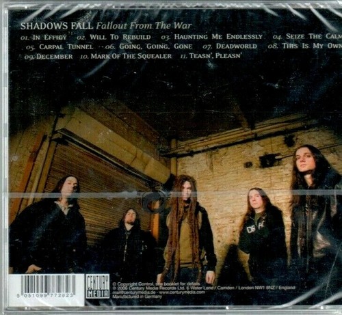 SHADOWS FALL ~ FALLOUT FROM THE WAR NEW AND SEALED CD Album - Imagen 2 de 2