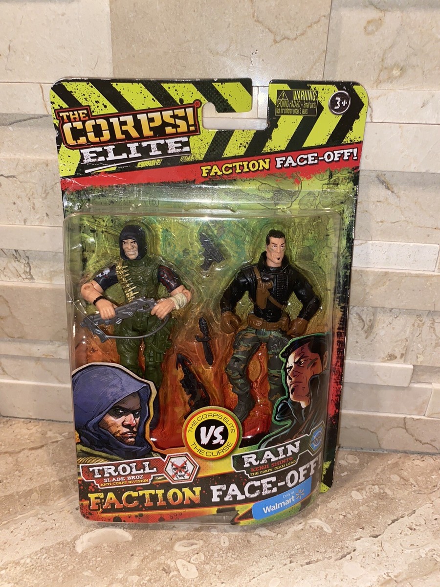 THE CORPS ELITE TROLL VS RAIN WALMART EXCLUSIVE MILITARY FIGURE SET
