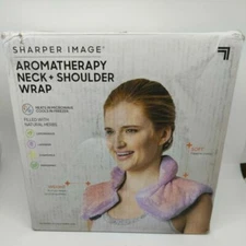Sharper Image Hot and Cold Herbal Aromatherapy Neck and Shoulder Plush Wrap -...