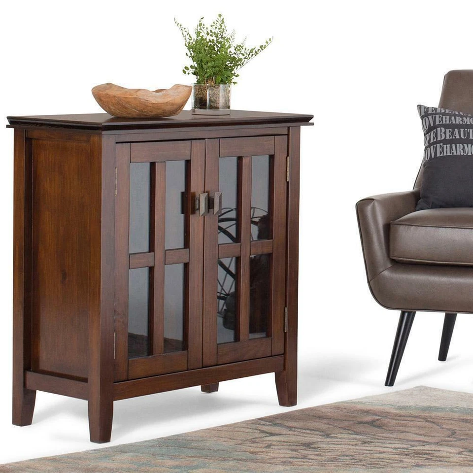 Artisan Solid Wood 30 in Wide Low Storage Cabinet - Image 2 of 4