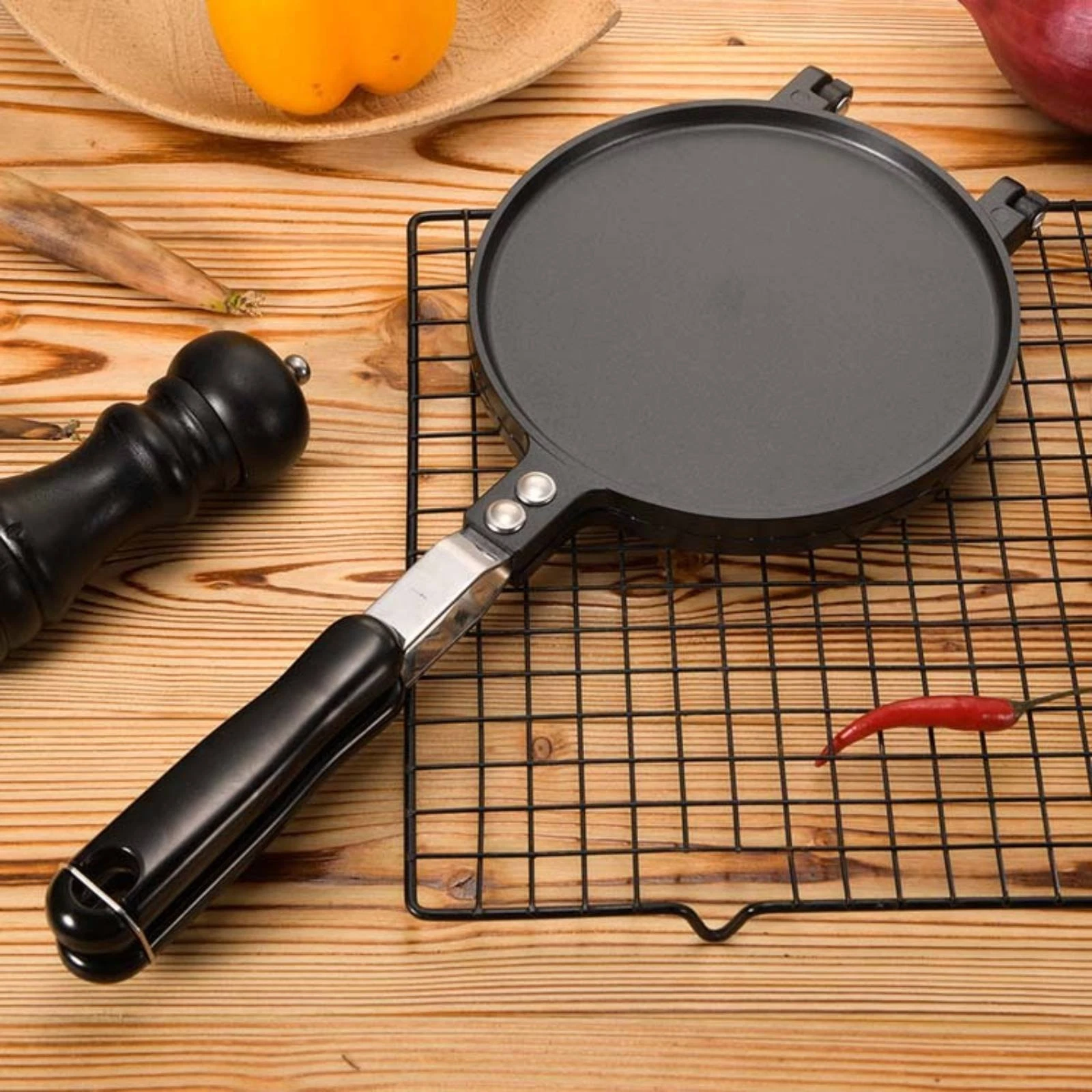 Double-Sided Rolled Omelet Roll Pan Gas Stovetop Appliance Compatible Stovetop