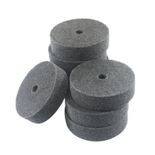 8 Pcs 3 Inch Fiber Buffing Wheel Deburring Wheels for Bench Buffer Grinder