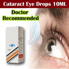 10ml Cataract Eye Drops,Glaucoma, Non-Carnosine , Can Cataracts C Bright NEW!