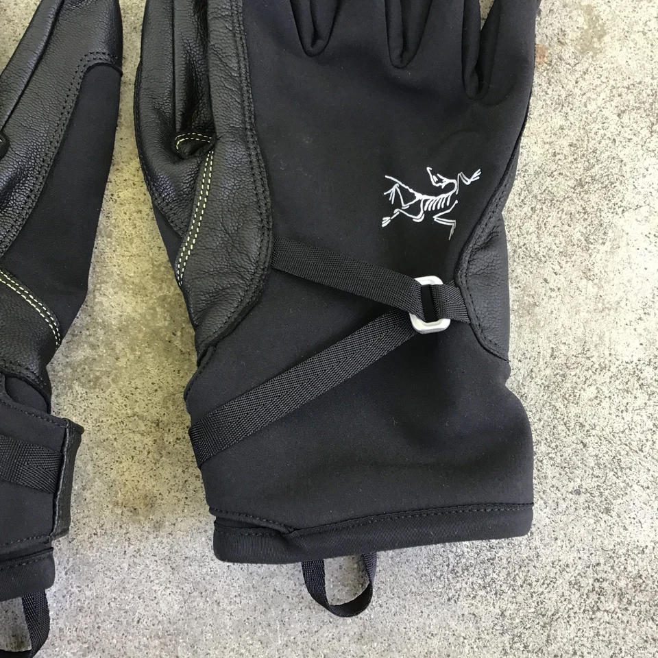Guantes Arc'teryx Alpha SL Gore Tex Negro Grande Unisex Cuero Foto 3 de 4
