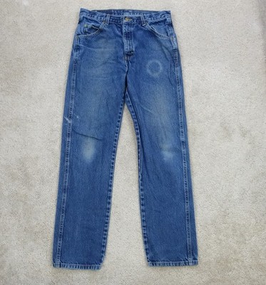 Wrangler Five Star Premium Jeans Herren 32x34 Blau Denim Mid Rise Straight Leg