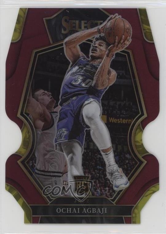 2022 Select Premier Level Maroon Prizm Die-Cut /175 Ochai Agbaji Rookie RC 0e9i