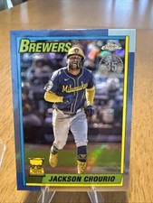 2025 Topps Chrome Logofractor 1990 Jackson Chourio Milwaukee Brewers #90CB-9
