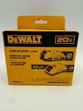 NEW SEALED DEWALT 20V MAX 2-Pack Battery Kit 2Ah  4Ah Lithium Ion XR DCB224-2
