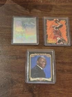 Lot of 4 Michael Jordan cards Upper Dexk Hologram AW4 Metal Aqua Parallel