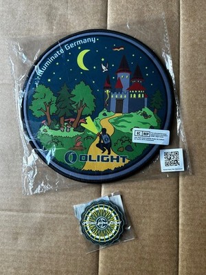 Olight Germany Morale Patch & Mouse Mat Flashlight Swag Sammlerstück selten deutsch
