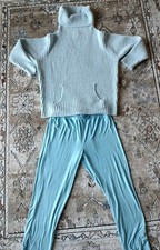 Softies Sz S/M Marshmallow Hoodie Lounge Set Pajamas Hoodie/Jogger Set Blue NWT