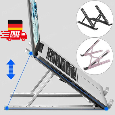 Adjustable Foldable Laptop Stand Notebook Tablet Holder Portable, 7 Angles