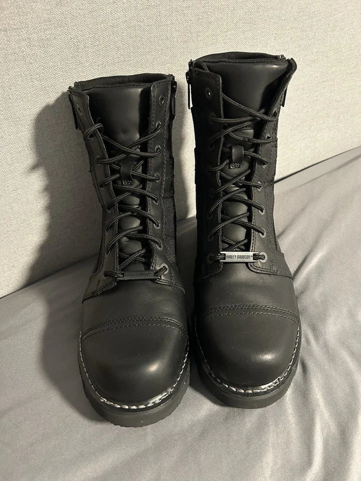 BOTA CON CORDONES HARLEY DAVIDSON BOXBURY HOMBRE MOTO-D93370, Talla 13  Foto 4 de 4