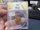 1909 VDB 1C Anacs MS 64 Red (GP)