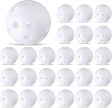 24 Pack Practice Golf Balls 42 Mm Limited Flight Plastic Golf Training