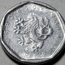 20 Haleru 1995 B Czech Republic Coin ČESKÁ REPUBLIKA KM#2.1 AU (A) 17MM