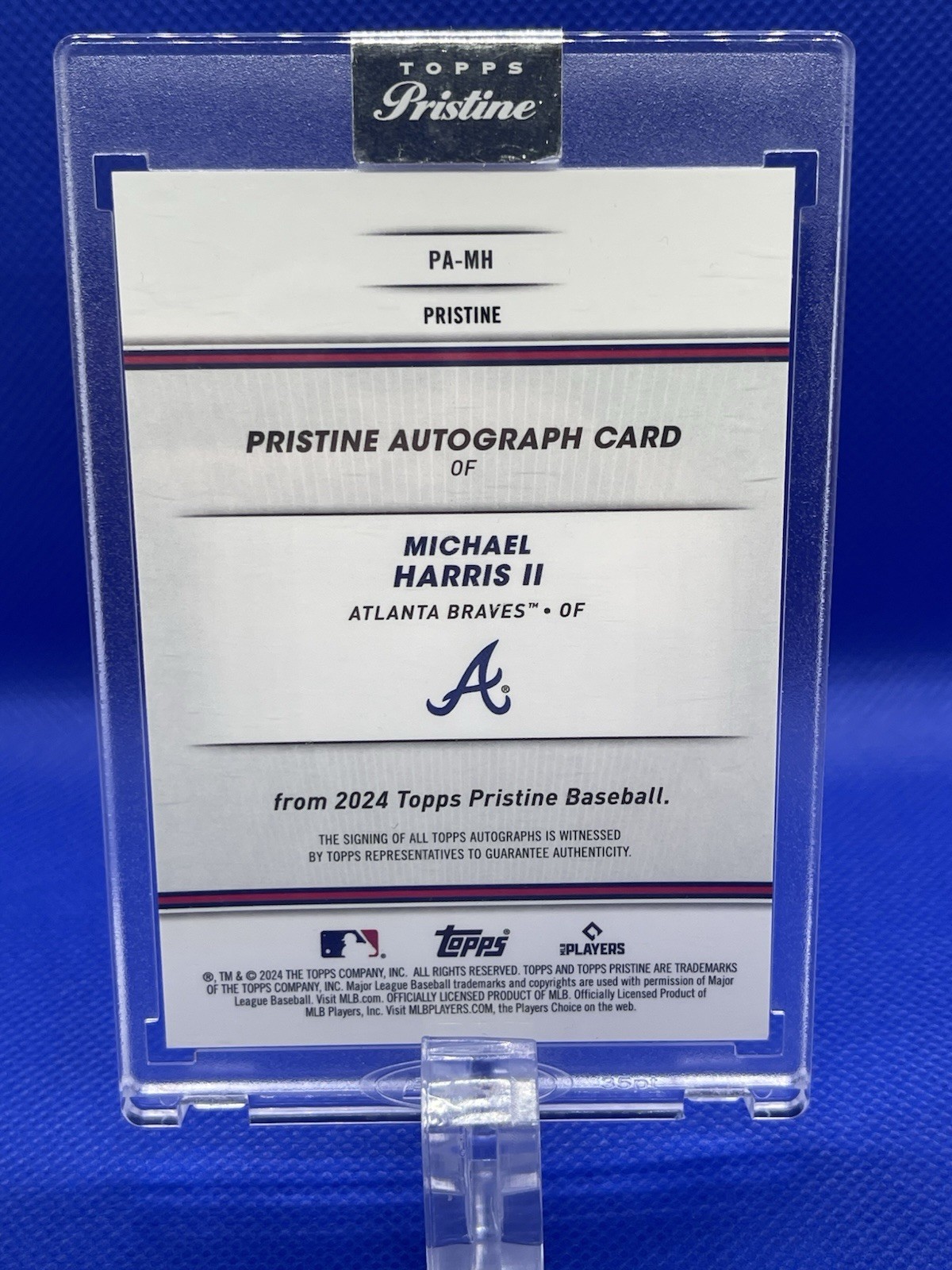 2024 Topps Pristine - Pristine Autographs Michael Harris II #PA-MH Blue ...