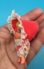 VTG 1968 LIDDLE KIDDLES LUVVY DUVVY VALENTINE HEART PIN MINI DOLL — photo 6