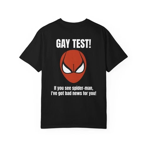 Gay test If You See Spiderman Unisex T shirt FREESHIP - product listing photo