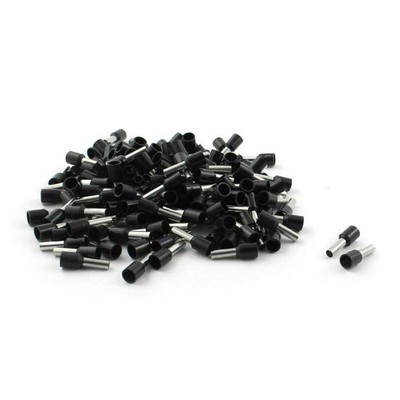160Pcs E4009 12AWG 4.0mm2 Wire Black Insulated Tube Ends Terminals Connectors KD