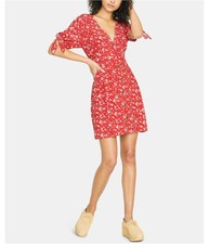 Sanctuary Clothing Womens Floral Fit & Flare Dress, mediumred, 4