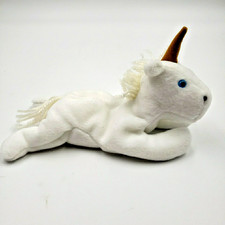 TY Beanie Baby 1994 Mystic the UNICORN Plush Toy RARE Tan Horn Retired 4th Gen