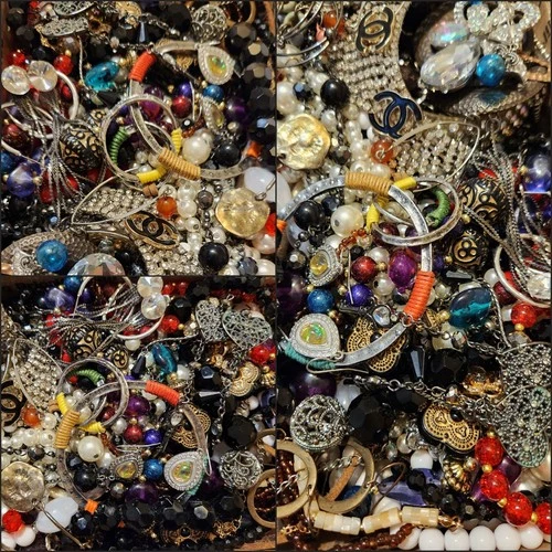 (Lot#29) 2 LBS 4oz Wearable Costume Jewelry Vintage To Modern Free Shipping!