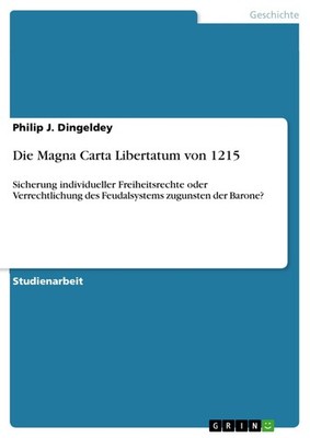 Die Magna Carta Libertatum von 1215 (Buch)