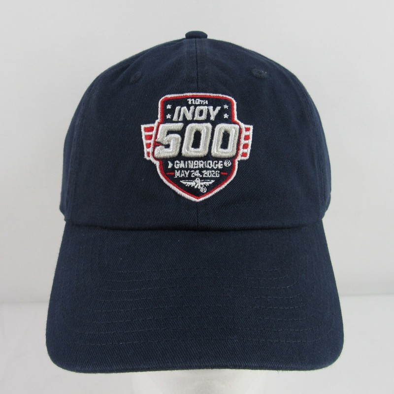 2026 Indy 500 Event Hat 110TH Running Logo Cap Adjustable Strap Indycar Blue
